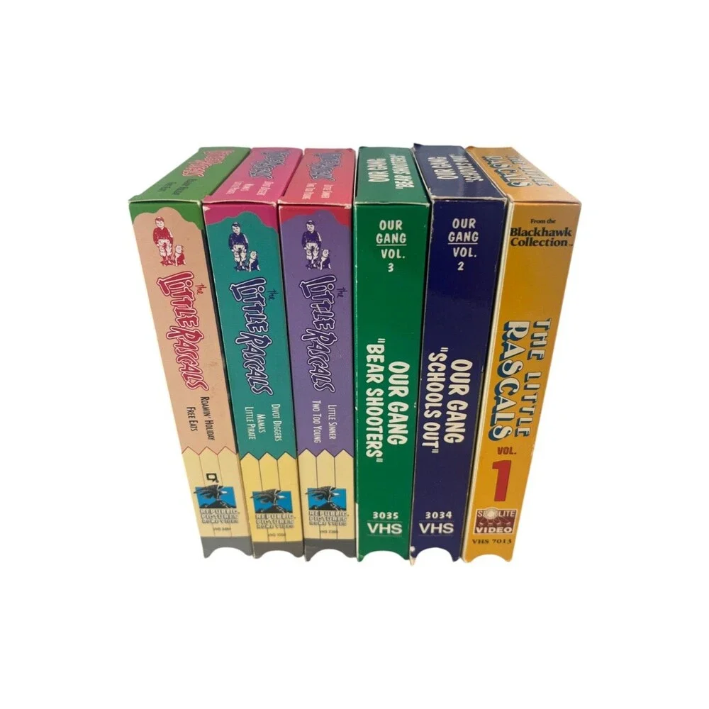 THE LITTLE RASCALS / OUR GANG TV Show & Movie Lot 7 VHS Tapes 80s 90 Tested